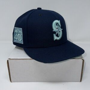 Hat Club Seattle Mariners x Seattle Kraken 1.0 Fitted Hat Size 7 3/8